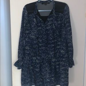 Blue fancy dress with sleeves